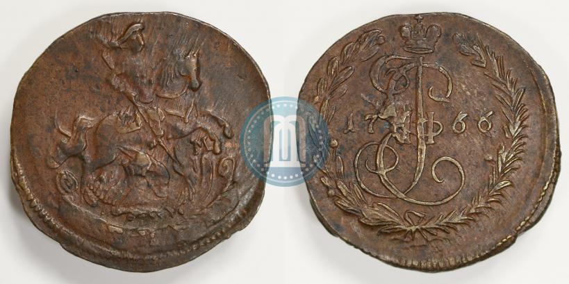 Фото Денга 1766 года ЕМ 