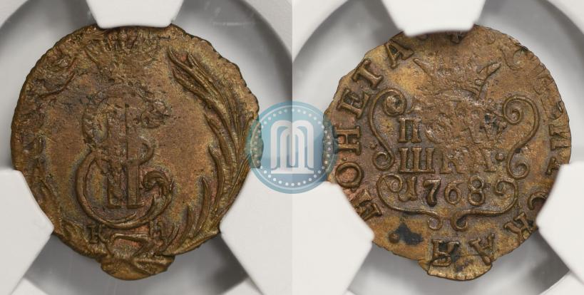 Фото Полушка 1768 года КМ 