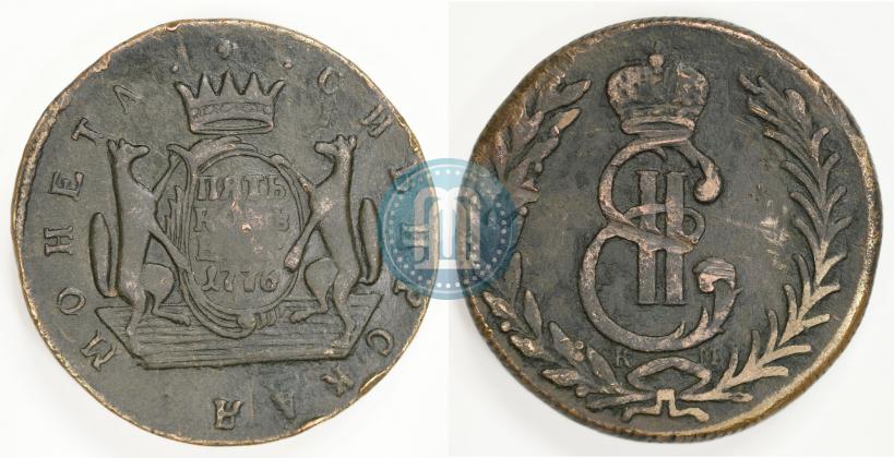 Фото 5 копеек 1776 года КМ 