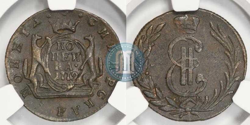 Фото 1 копейка 1779 года КМ 
