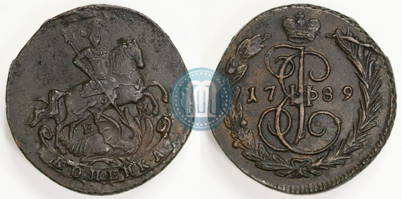 Фото 1 копейка 1789 года ЕМ 
