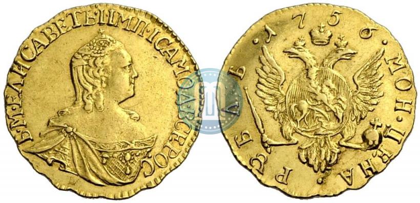 Picture 1 rouble 1756 year  