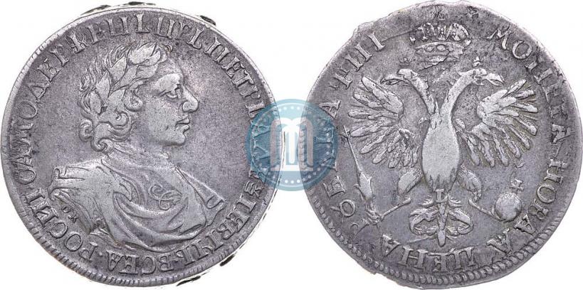 Picture 1 rouble 1718 year OK-L 