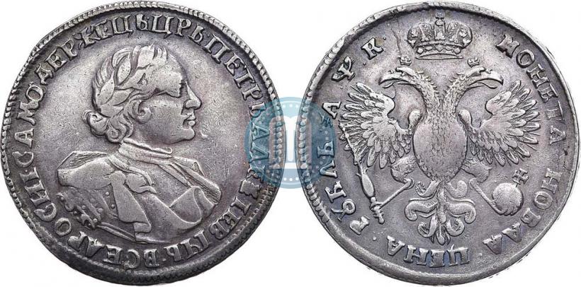 Фото 1 рубль 1720 года OK "Портрет в латах"