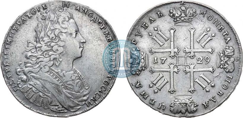 Picture 1 rouble 1729 year  "Type of 1727"