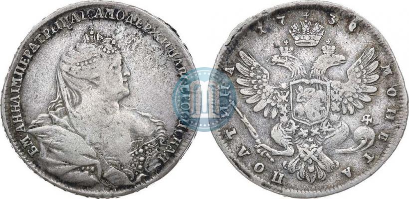 Picture Poltina 1738 year  "Moscow type"