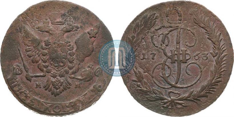 Picture 2 kopecks 1763 year ММ 