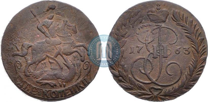 Picture 2 kopecks 1763 year ММ 