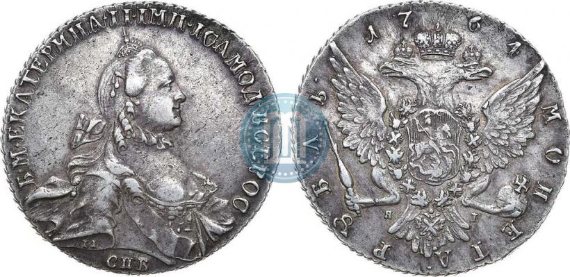Picture 1 rouble 1764 year СПБ-ЯI 
