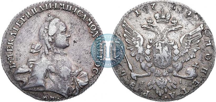 Picture 1 rouble 1764 year ММД-EI 