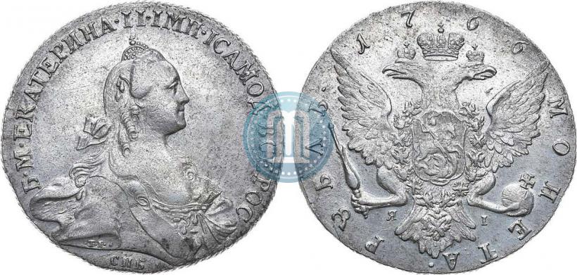 Picture 1 rouble 1766 year СПБ-ЯI 