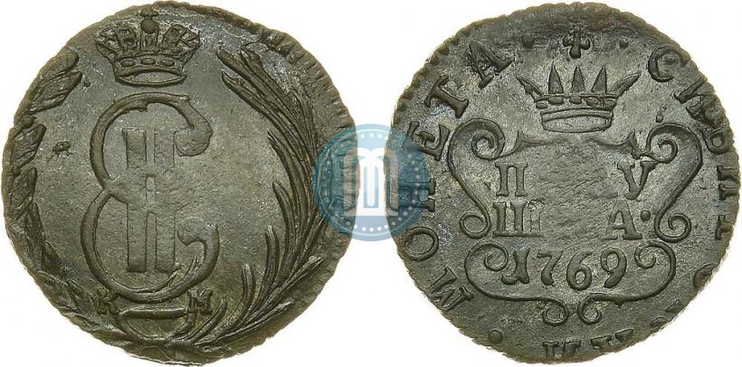 Фото Полушка 1769 года КМ 