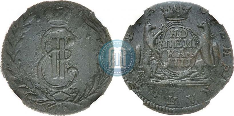 Picture 1 kopeck 1771 year КМ 