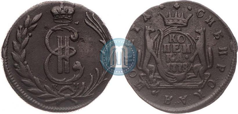 Фото 1 копейка 1778 года КМ 