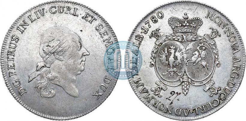 Picture Thaler 1780 year  "Peter von Biron. Courland"