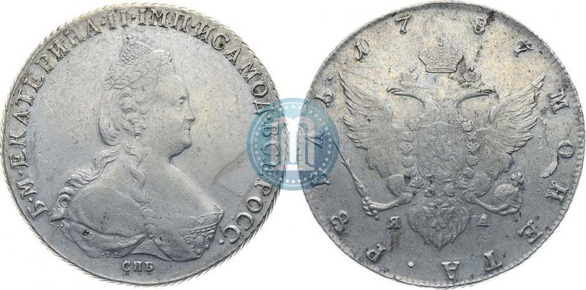 Фото 1 рубль 1787 года СПБ-ЯА 