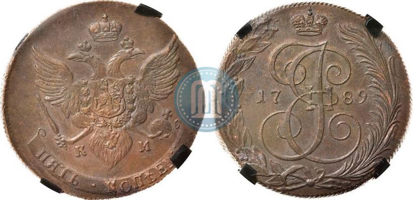 Picture 5 kopecks 1789 year КМ 