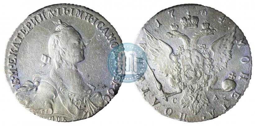 Фото Полтина 1764 года СПБ-СА 