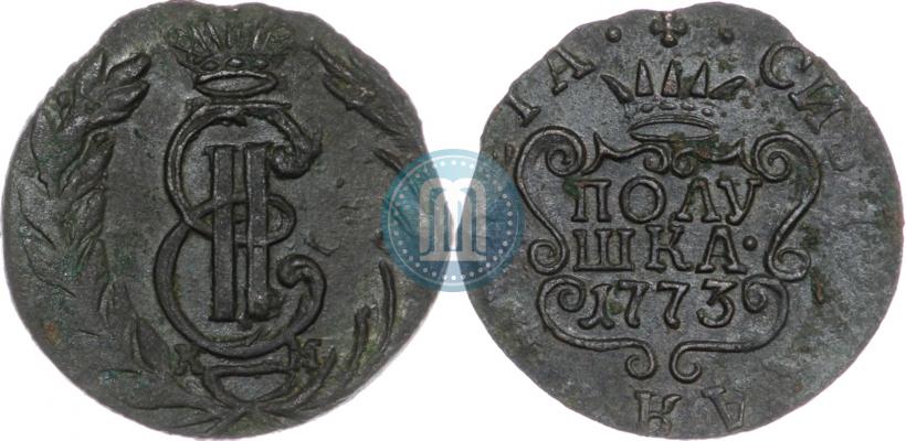 Фото Полушка 1773 года КМ 