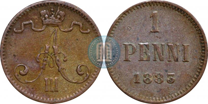Фото 1 пенни 1883 года  