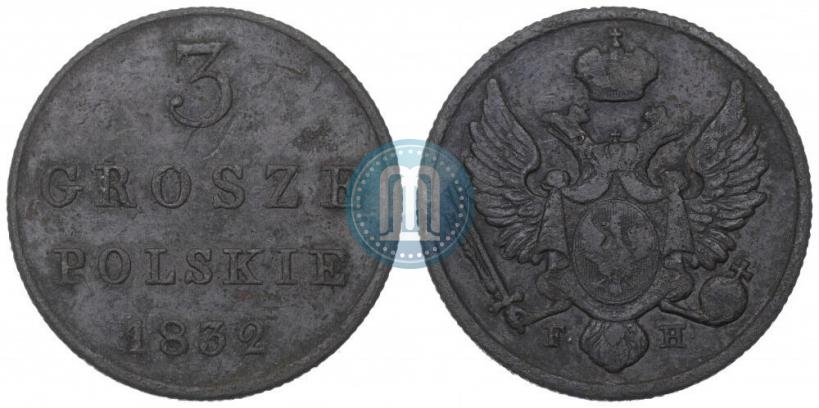 Picture 3 grosze 1832 year KG 