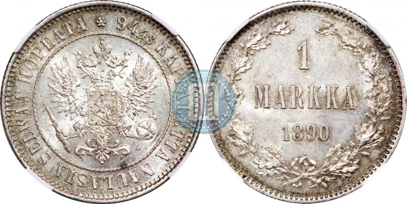 Picture 1 markka 1890 year L 