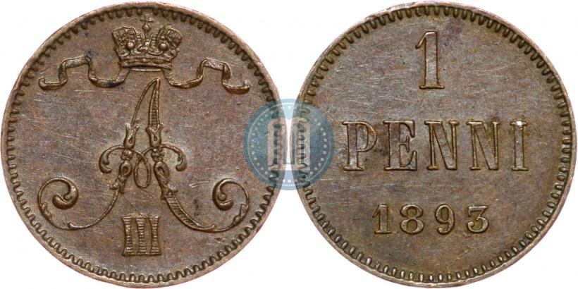 Picture 1 penni 1893 year  