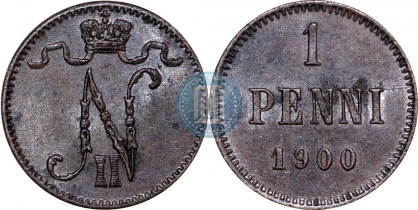 Фото 1 пенни 1900 года  