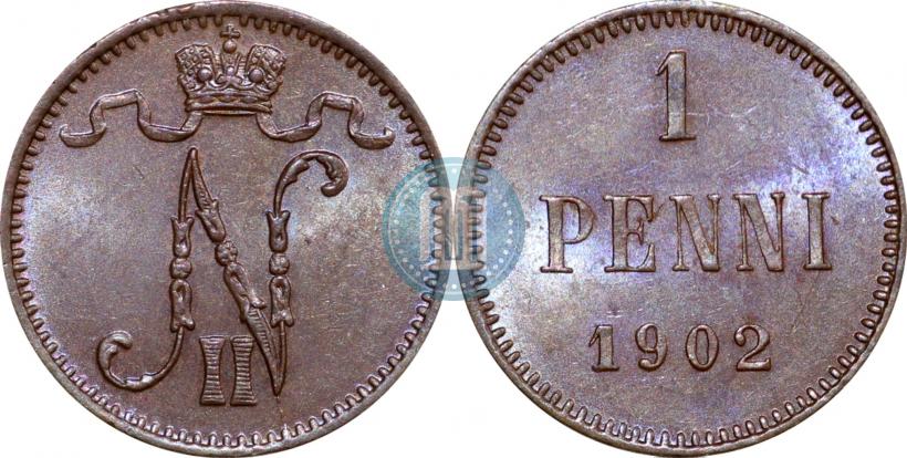 Picture 1 penni 1902 year  