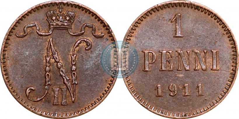 Picture 1 penni 1911 year  