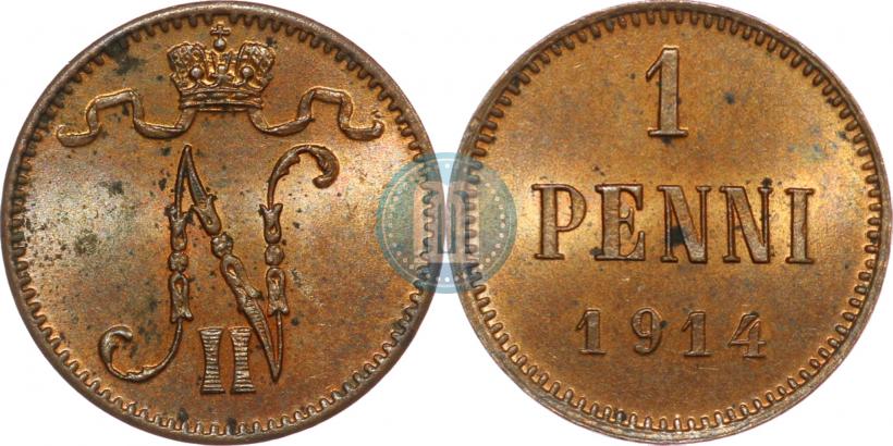 Picture 1 penni 1914 year  