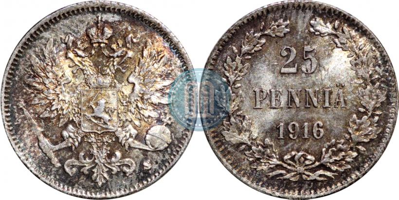 Фото 25 пенни 1916 года S 