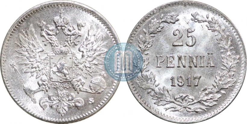 Фото 25 пенни 1917 года S 