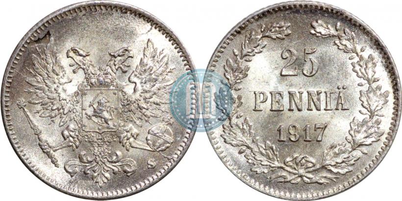 Фото 25 пенни 1917 года S 