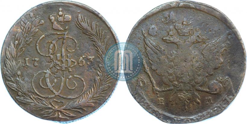 Фото 5 копеек 1763 года ЕМ 