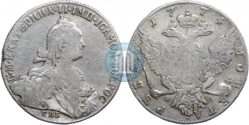 Фото 1 рубль 1774 года СПБ-ФЛ 