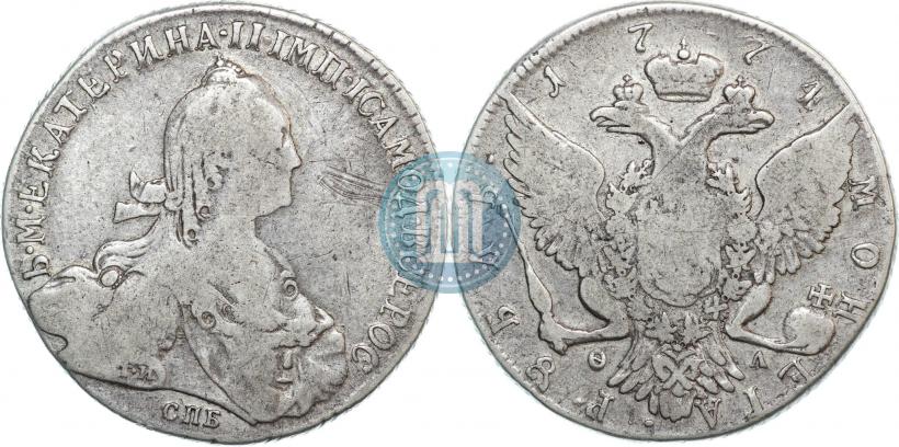 Picture 1 rouble 1774 year СПБ-ФЛ 