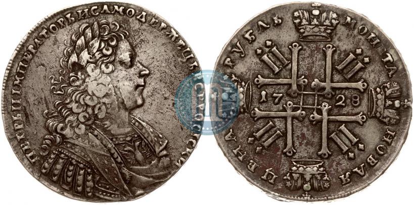 Фото 1 рубль 1728 года  "Тип 1728"