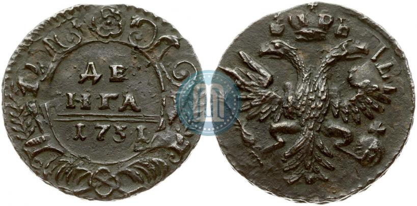 Фото Денга 1731 года  