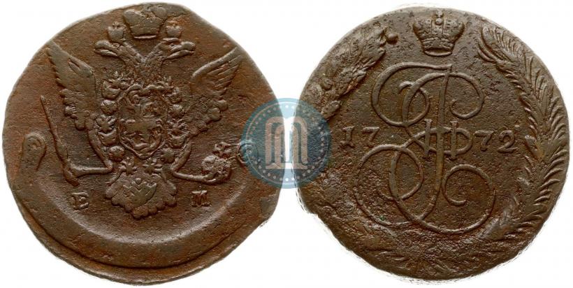 Фото 5 копеек 1772 года ЕМ 