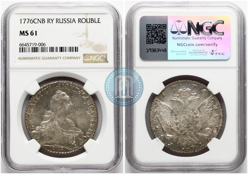 Picture 1 rouble 1776 year СПБ-ЯЧ 