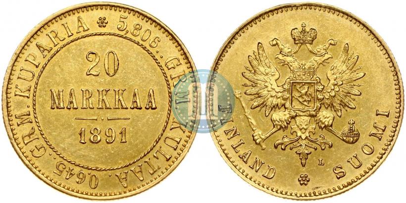 Фото 20 марок 1891 года L 