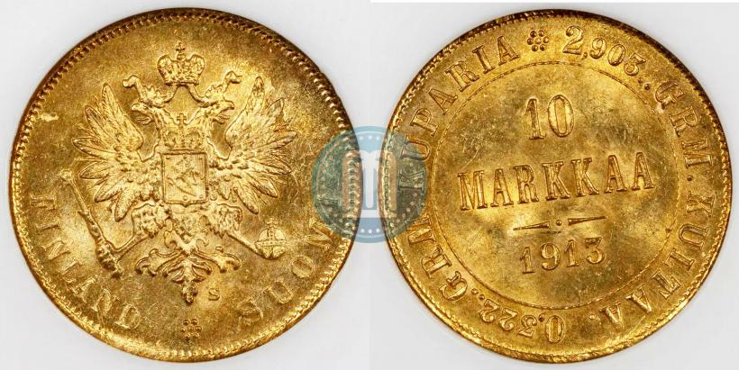 Picture 10 markkaa 1913 year S 