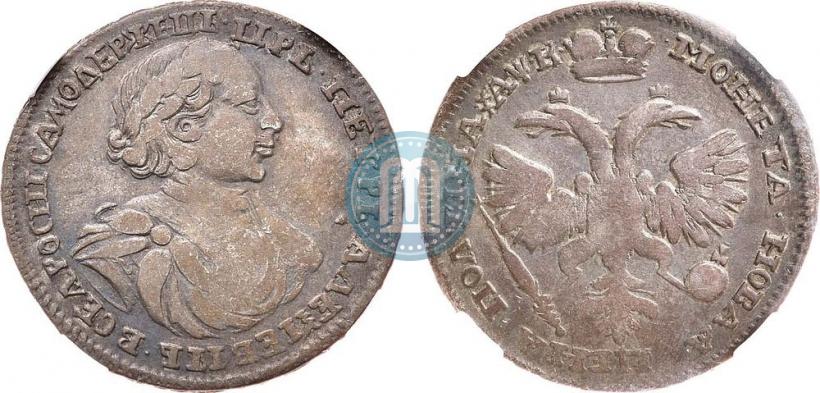 Picture Poltina 1720 year  "Portrait in armour"