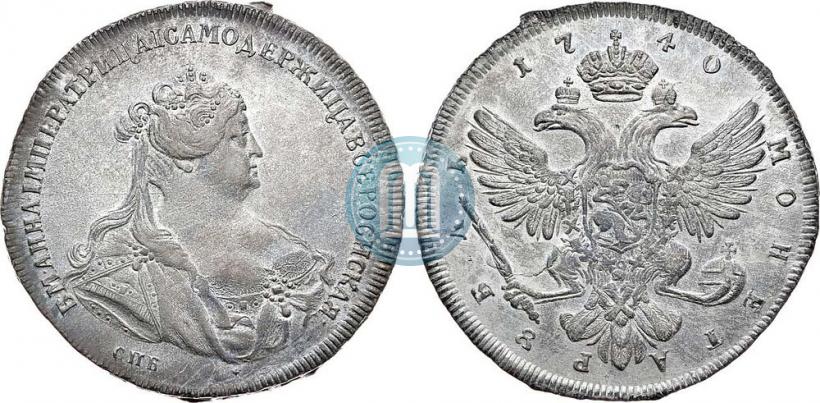 Picture 1 rouble 1740 year СПБ "Petersburg type"