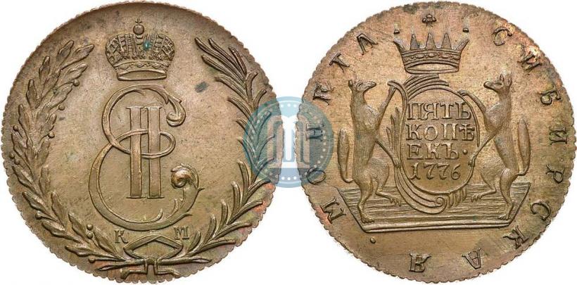 Picture 5 kopecks 1776 year КМ 