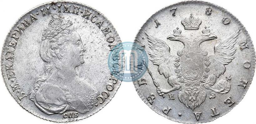 Picture 1 rouble 1780 year СПБ-ИЗ 