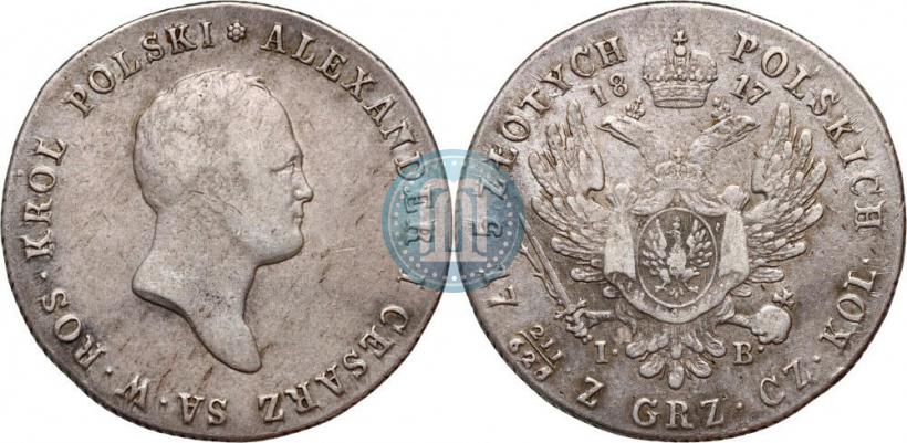 Picture 5 złotych 1817 year IB 