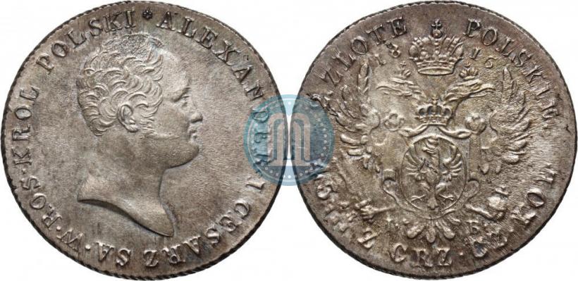 Фото 2 злотых 1816 года IB 