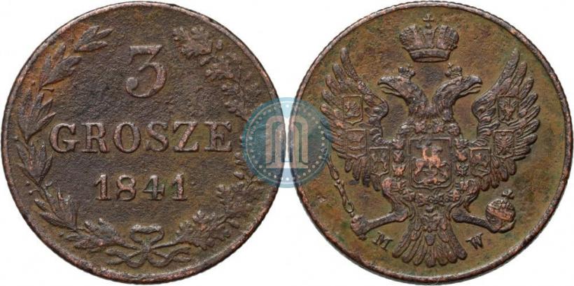 Picture 3 grosze 1841 year MW 